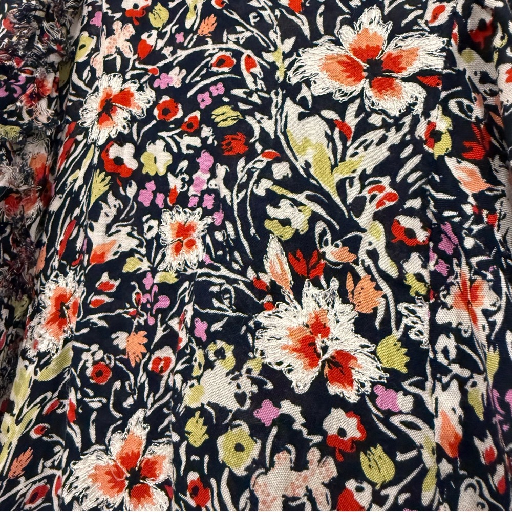 Poupette St. Barth Ilona Romper Navy Azalea XS - Picture 8 of 9